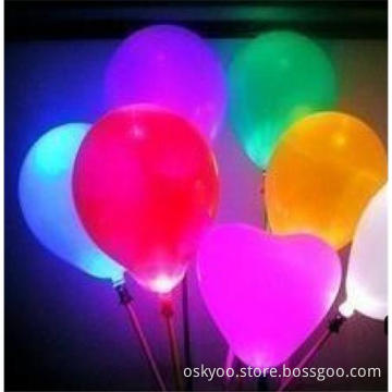 Multi-Color Latex Flash Light LED Balloon
